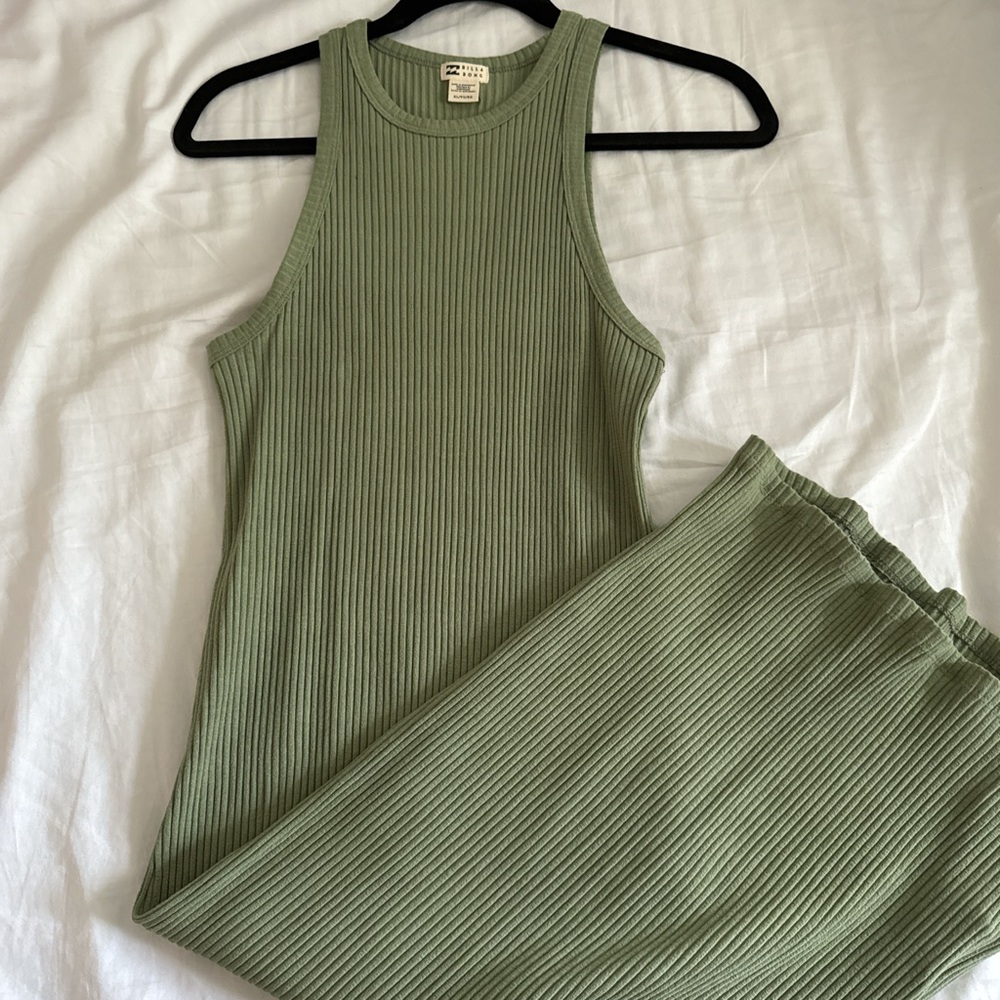 Billabong green tank dress